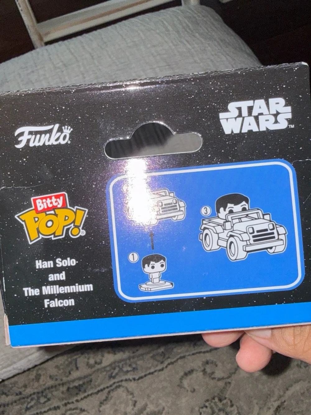 Funko Bitty Pop! Han Solo with Blue Accent Packaging
